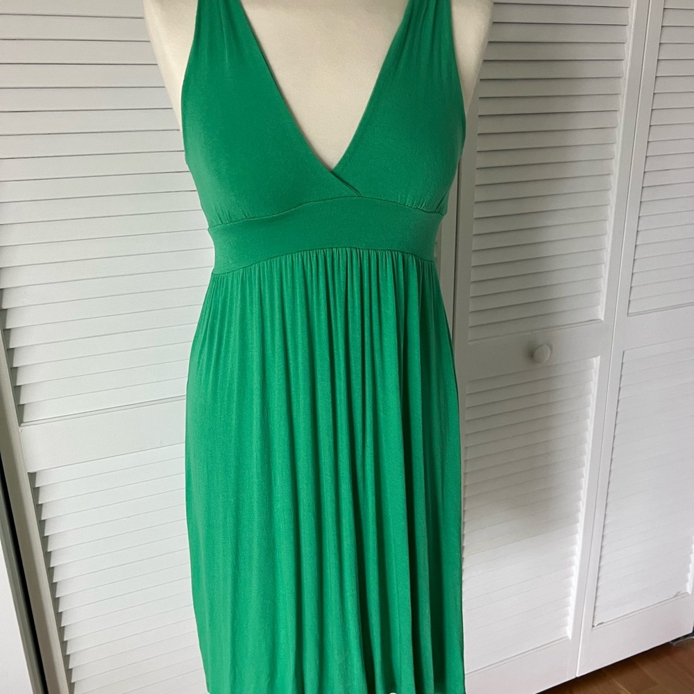 Lani Green Ruched  Sundress